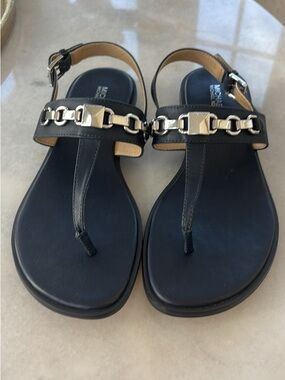 Navy sandals. Michael by Michael Kors. Size 8